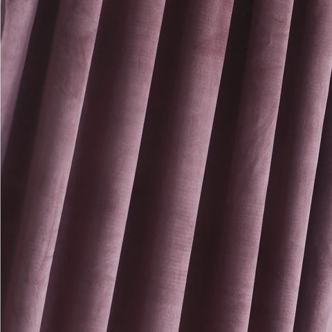 Velvet Curtains 2 Panels Set, Block Light Thermal Insulated Velour Rod Pocket Drapes for Bedroom and Living Room