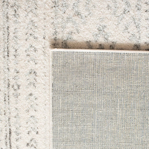 Area Rug Ivory and Grey Boho Tribal Design Non Shedding Easy Care Ideal for High Traffic Areas in Living Room Bedroom