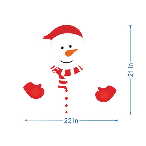 Snowman Refrigerator Magnets Xmas Stickers Christmas Decorations Metal Door Cabinets Garage Doors Paste Happy New Year