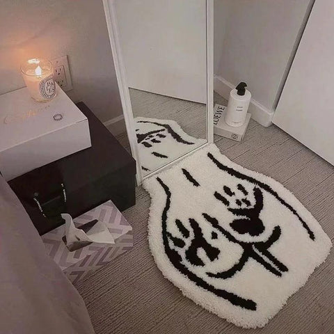 Ass Butt Carpet Soft Tufted Rug for Bathroom Non-slip Absorb Water Plush Handmade floormat Bedroom Kitchen Toilet Carpet