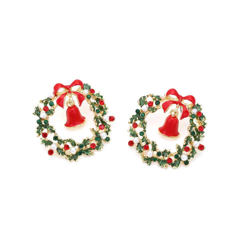 Sweet Christmas Gingerbread Man Earrings 2024 New Year Gifts