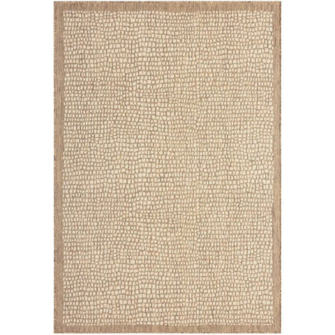 Indoor and Outdoor Area Rug, Transparent Brown Carpet, 7 ", 10" x 10 ", 2"