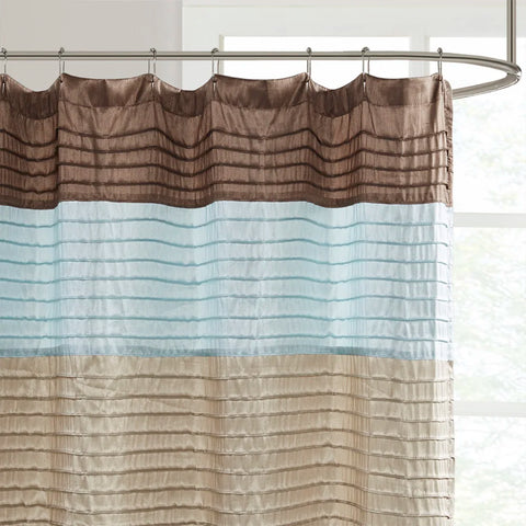 Faux Silk Shower Curtain