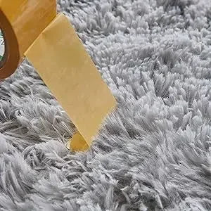 Furniture suppliesTABAYON 8 x 10 Feet Shag Area Rugs, Ultra Soft Indoor Modern Nursery Rug, Tie-Dyed Dark Grey Plush Shaggy Thro