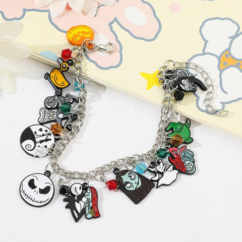 1pc New The Nightmare Before Christmas Bracelet Ins Bracelet for Women Man Sweet Girls Y2K Chain Bracelet Party Jewelry Gifts