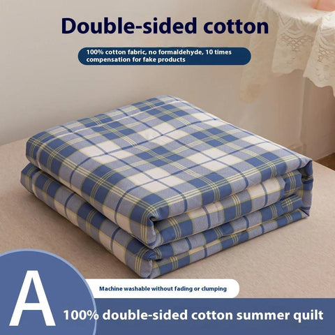 Summer Thin Quilt Comforter Soft Air conditioning Four-season Quilt Duvet Blanket Bed Blanket Bed Silky Comforter Lightweight