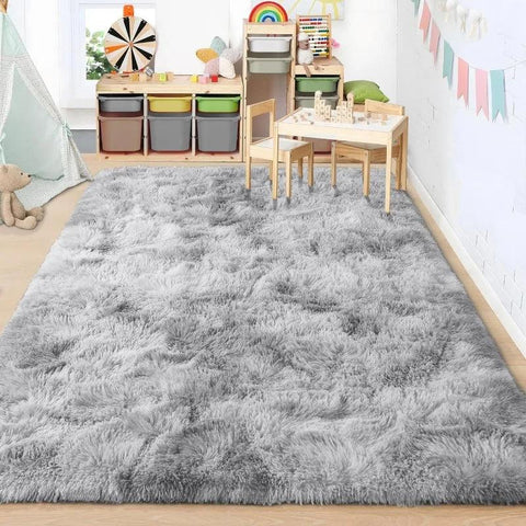 Large Area Rugs for Living Room Bedroom, Fluffy Kids Room Plush Shaggy Nursery Rug Furry Throw Carpets for Boys Girls