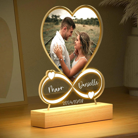 Personalized Anniversary Women Men Couples Gifts Custom Photo Frame with Photo  Acrylic Plaque Christmas Giftware for Him Her