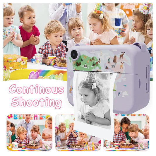 Digital Children Camera Photography Instant Print Photo Kids Video Recorder Mini Thermal Printer Video Educational Birthday Gift