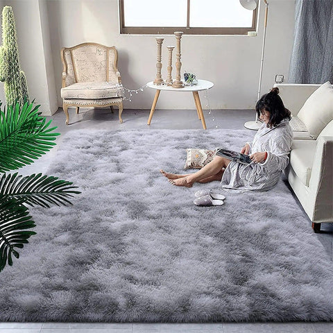 Lochas Thick dense plush carpet for room decor Large Area Rug Fluffy warm winter carpets floor mat for living room Bedroom