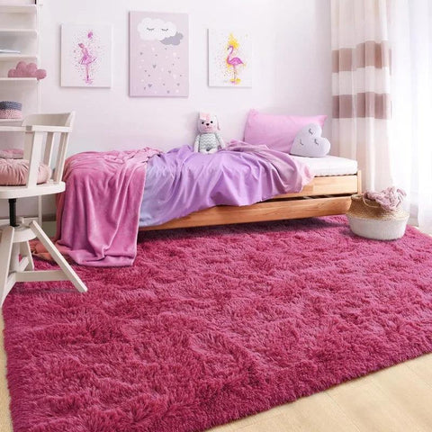 Large Area Rugs for Living Room Bedroom, Fluffy Kids Room Plush Shaggy Nursery Rug Furry Throw Carpets for Boys Girls