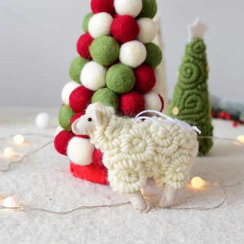 Christmas Sheep Pendant Merry Christmas Decor for Home 2023 Navidad Ornaments Christmas Tree Decor Xmas Gifts New Year 2024