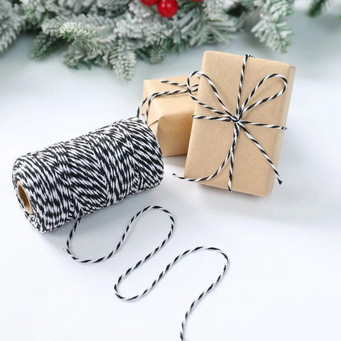 Christmas Wrapping String Rope Merry Christmas Decoration For Home 2024 Navidad Natal Noel Gift Box Packaging Rope New Year 2025