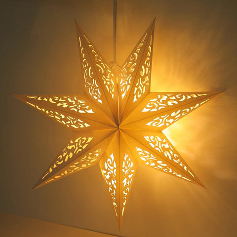 Hollow Star Hanging Pendants Ramadan Decoration 2024 for Home Navidad Natal Noel Gifts Christmas Ornaments New Year 2025