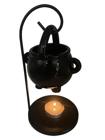 Hanging Cauldron Wax Burner Tealight Candle Holder Oil Burner Witches Witchcraft Home Yoga Room Meditation Decor Aroma Diffuser