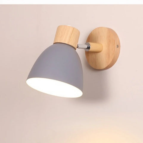 Macaroon 6 Color Steering Head E27 85-285V Nordic Wall Lights Bedside Wall Sconce Modern Wall Light for Bedroom Nordic