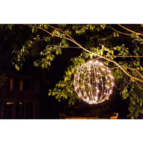 3 Pack 16” Outdoor/Indoor LED Christmas Light Balls. Durable, Waterproof, Long-lasting, Lightweight Bright Light Ball.