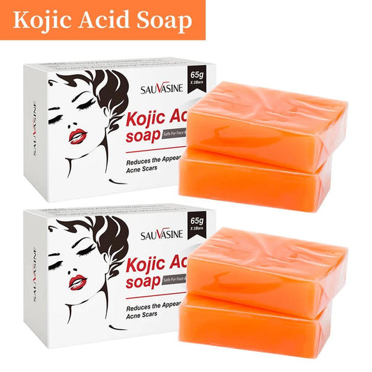 2/4PCS Kojic Acid Soap Face Body Care Handmade Soap For Women Men Facial Foam Cleansing Moisturizing Whitening Soap Beauty Tools