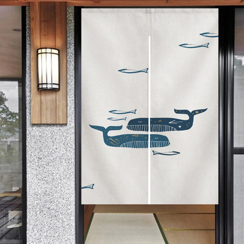 Japanese Noren Door Curtain Tapestry for Bedroom Privacy Door Curtain Kitchen Room Partition Household Multi Size