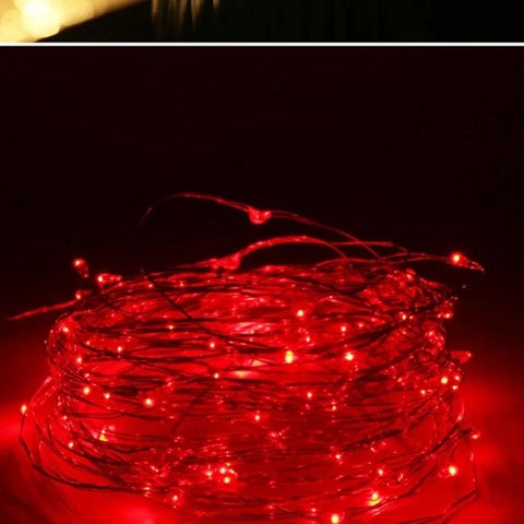 5M LED String Lights Waterproof Led Copper Wire Fairy Lights Battery Operated DIY Wedding Party Christmas Decoration Lights