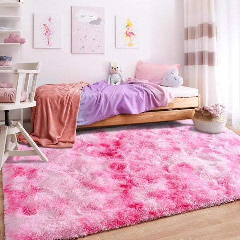 Large Area Rugs for Living Room Bedroom, Fluffy Kids Room Plush Shaggy Nursery Rug Furry Throw Carpets for Boys Girls