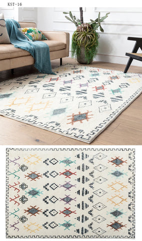 Moroccan Style Carpets for Living Room Large Area Bedroom Decor Plush Carpet Thicken Persia Floor Mat Home Fluffy Soft Study Rug