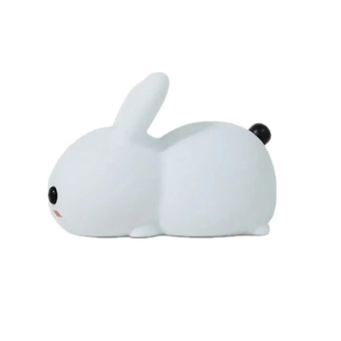 Cute Rabbit Night Lights Silicone Lamp USB Rechargeable Timing Bedside Room Home Decor nightlight Kids Baby Birthday Gift