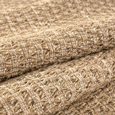 Natural Color Jute Rugs for Living Room, Indoor and Outdoor Area Rug, High Traffic, Solid Boho Woven Design, Outside Carpet