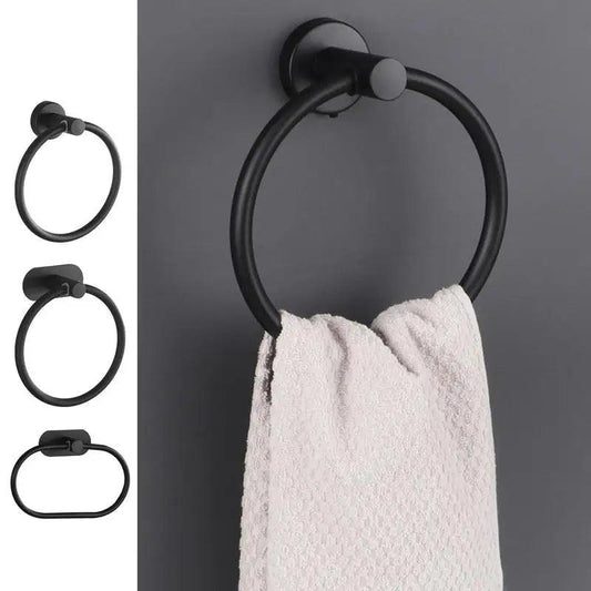 Wall Mounted Towel Rack Wall Mounted Stainless Steel Towel Holder Towel Ring Hanger With Sturdy Base For Washroom Toilet Kitchen