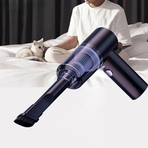 Mini Cyclone Portable High Power Wireless Car Vacuum Cleaner - Handheld Auto Vaccum for Car Cleaning with 9000pa Strong Suction