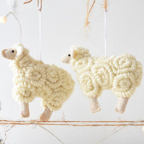 Christmas Sheep Pendant Merry Christmas Decor for Home 2023 Navidad Ornaments Christmas Tree Decor Xmas Gifts New Year 2024