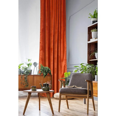 Velvet Curtains 2 Panels Set, Block Light Thermal Insulated Velour Rod Pocket Drapes for Bedroom and Living Room