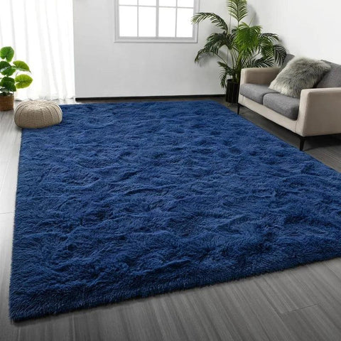 Large Shag Area Rugs, Tie-Dyed Plush Fuzzy Rugs for Living Room, Ultra Soft Fluffy Furry Rugs for Bedroom