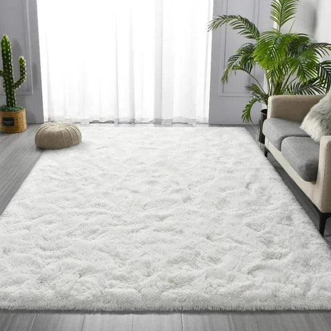 Large Shag Area Rugs, Tie-Dyed Plush Fuzzy Rugs for Living Room, Ultra Soft Fluffy Furry Rugs for Bedroom