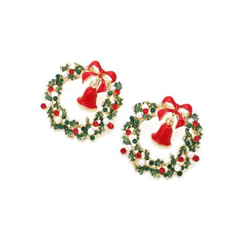 Sweet Christmas Gingerbread Man Earrings 2024 New Year Gifts