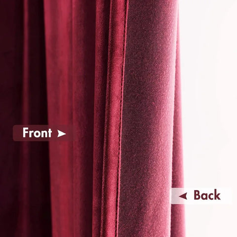 Curtains Thermal Insulated Blackout Curtain Drapes for Bedroom Living Room Darkening  Long Curtains Panels Rod Pocket Set of 2