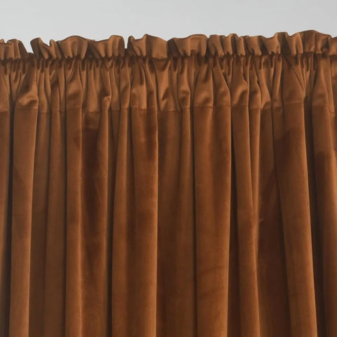 Velvet Curtains 2 Panels Set, Block Light Thermal Insulated Velour Rod Pocket Drapes for Bedroom and Living Room