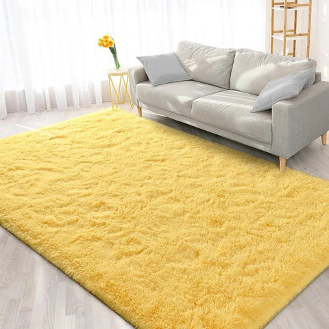 Feet Large Area Rugs, Tie-Dyed Light Grey Shaggy Rug Fluffy Throw Carpets, Ultra Soft Plush Modern Indoor Fuzzy Rugs