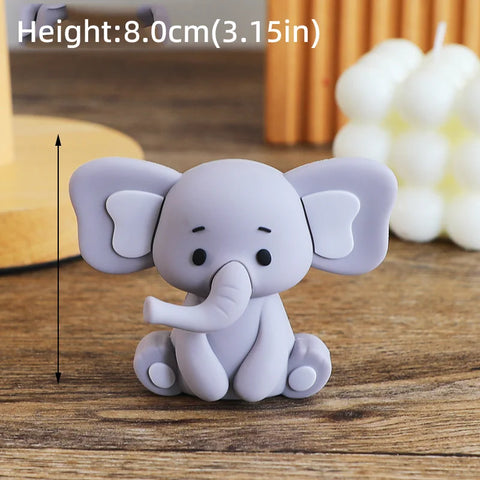 Baby Elephant Cake Topper for Baby Shower Elephant Cake Decoration Kids 2nd 1st Birthday Party Decoration Boy Girl Gender Reveal