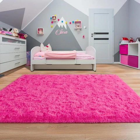 Large Area Rugs for Living Room Bedroom, Fluffy Kids Room Plush Shaggy Nursery Rug Furry Throw Carpets for Boys Girls