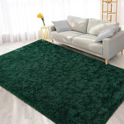 Feet Large Area Rugs, Tie-Dyed Light Grey Shaggy Rug Fluffy Throw Carpets, Ultra Soft Plush Modern Indoor Fuzzy Rugs