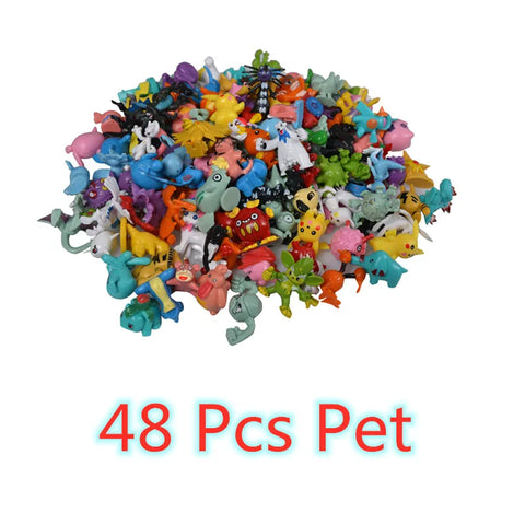 144 Style Pokemon Figure Toys Anime Pikachu Action Figure Model Ornamental Decoration Collect Toys For Children's Christmas Gift