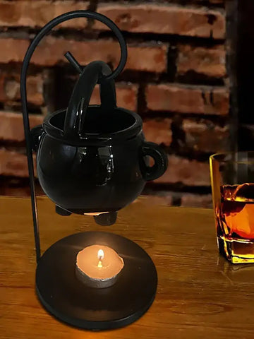 Hanging Cauldron Wax Burner Tealight Candle Holder Oil Burner Witches Witchcraft Home Yoga Room Meditation Decor Aroma Diffuser