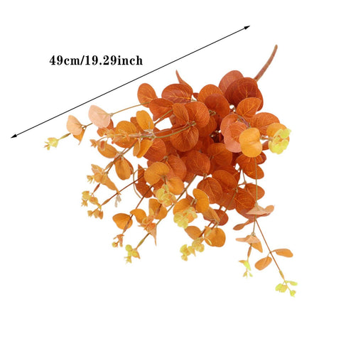 Artificial Leaves Branches Fall Faux Fall Stems For Thanksgiving Halloween Wedding Dining Table Peony Artificial Flowers in Vase