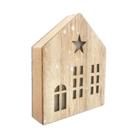 Christmas Wooden House Decor Christmas Led Light Wooden House Decor Christmas Party Supplies Indoor Home Decor Decorative House