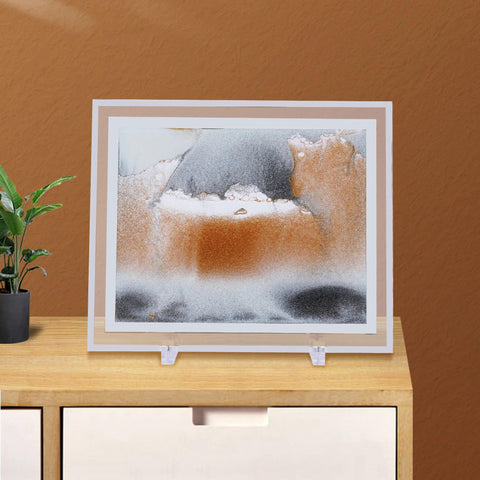 Liquid Moving Sand Art Picture Sandscapes & Landscapes In Motion Decorative Display Painting For Home & Office Desktop