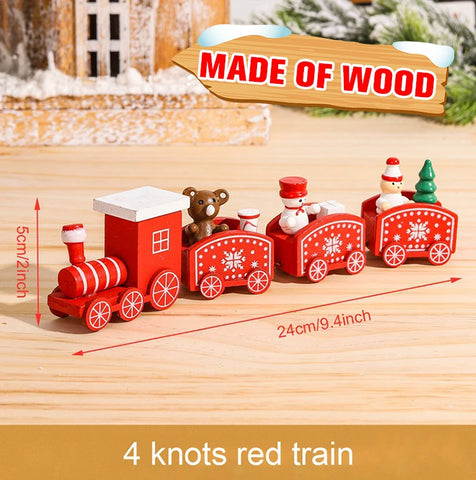 Christmas Train Merry Christmas Decorations For Home 2024 Cristmas Ornament Xmas Navidad Noel Gifts Happy New Year 2025 Gifts