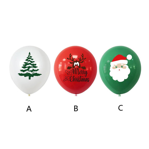 Latex Balloons Christmas Decoration Christmas Tree Santa Printed Balloons New Year Xmas for Home  Deco