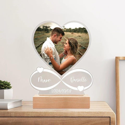 Personalized Anniversary Women Men Couples Gifts Custom Photo Frame with Photo  Acrylic Plaque Christmas Giftware for Him Her