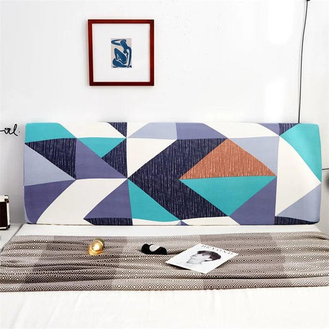 Geometric Headboard Cover Nordic Style Elastic Soft Comfortable Polyester Fabric Bed Head Cover Dust Proof Protector Decoration